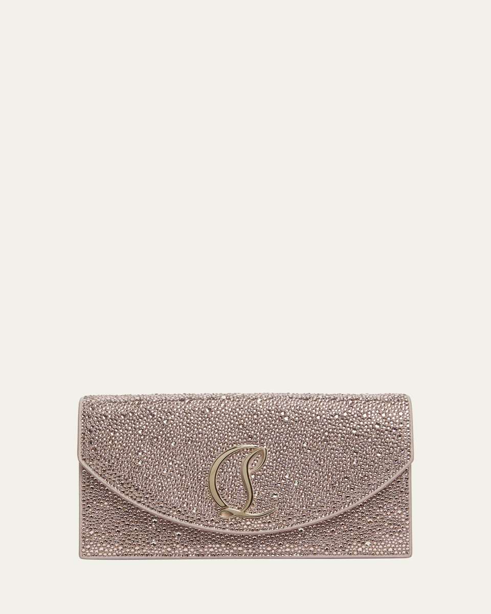 Loubi54 Strass Flap Clutch Bag